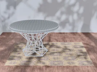 Round Table 3D model purchase