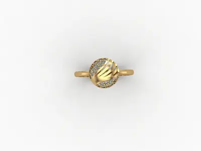 gold ring pint jewelry model 3d stl 3D print model 3