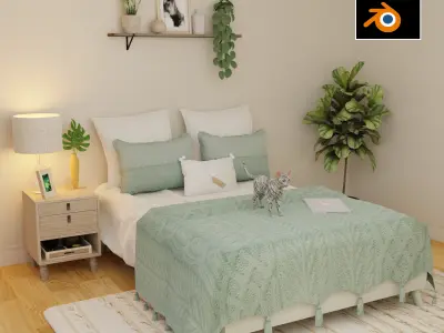 Cat realistic PBR Low-poly 3D model