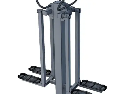 Outdoor fitness equipment 04 3D model