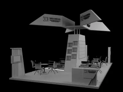 Booth Exhibition Stand a630 3D model