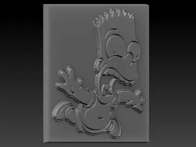 Bart Simpson  3D print model purchase