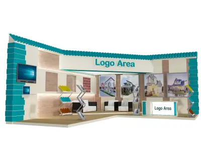 Booth Exhibition Stand a420 3D model