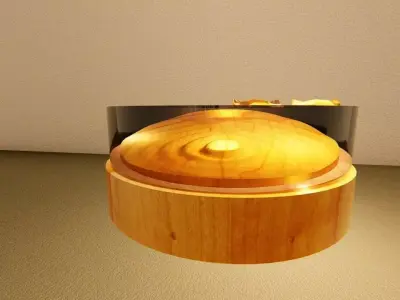 Round Table water drop shape version 3 3D model