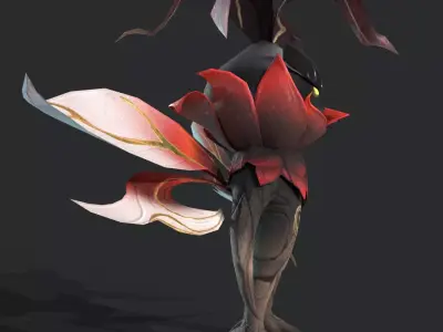 flower demon Low-poly 3D model