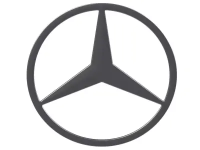 Mercedes logo 02 3D print model