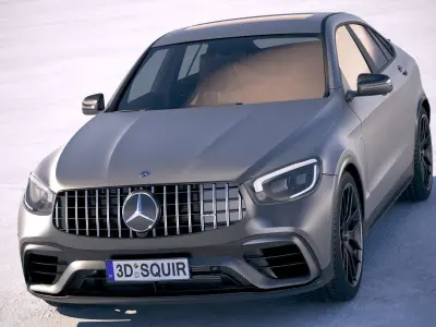 Mercedes-Benz GLC63 S AMG Coupe 2020 3D model