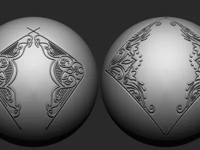 Ornament VDM Brush Pack  Vol2  30 in One 3D model