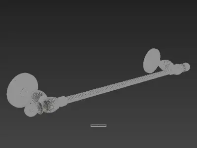 Ottoman Saffron Towel Long 50cm 3D model