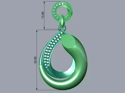 Multi piece pendant or Necklace 3D print model