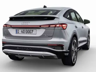 Audi Q4 Sportback e-tron 2022 Low-poly 3D model