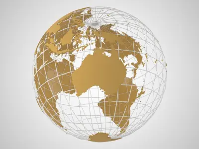 Globe News Skeleton MAPLE Color 3D model