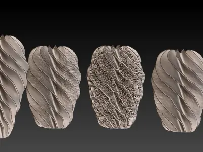 Decorative vases 3D print model buy