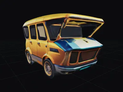 COOL CARS SolarRover no10 Collectable Model these WHEELS are HOT Low-poly 3D model