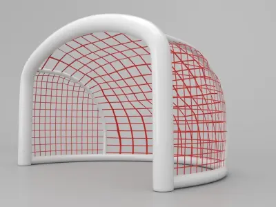 Football Soccer Goal animate Low-poly 3D model