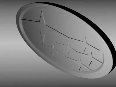 Subaru logo 3D model