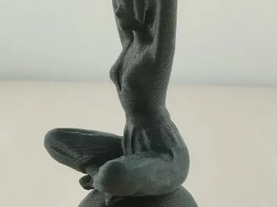 Meditative Yoga Woman 3D Model 3D print model