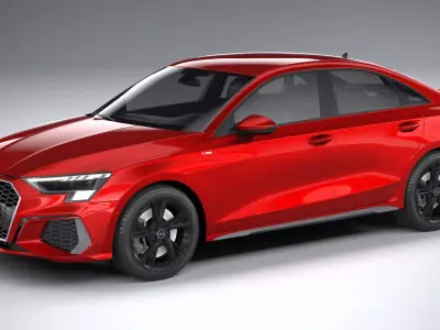 Audi A3 Sedan S-Line 2021 3D model