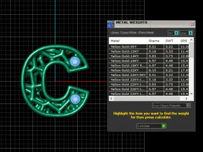 SIMPLE ALPHABET PENDANT 3D PRINTABLE MODEL  3D print model