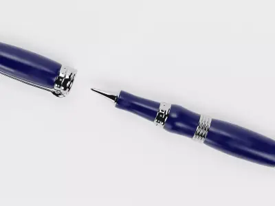 Luxury Ballpoint Pen V4 Low-poly 3D model