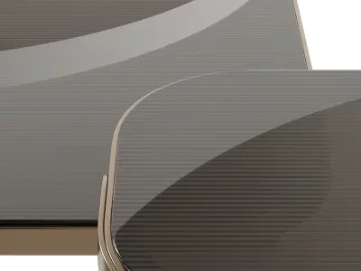 Fendi Casa Bent Glass Coffee Table 3D model