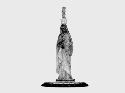 Candlestick Madonna 3D model