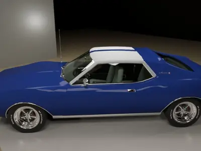AMC AMX Javelin SST 1971 3D model