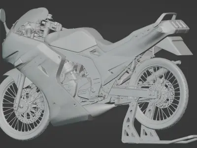 Kawasaki Ninja Serpico SE Low-poly 3D model
