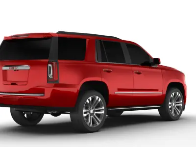 GMC Yukon SUV 2018 Low-poly 3D model