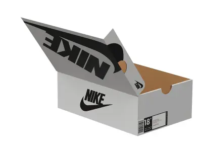 Nike Shoe Box PBR 07 Low-poly 3D model