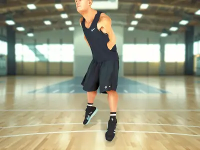 Sporty Athletic Man model pack Low-poly 3D model