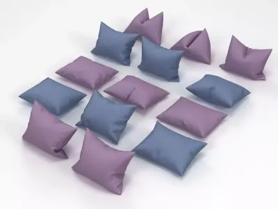 Pillows And Cushions 3D model