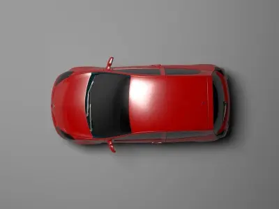 Renault Clio Low-poly 3D model