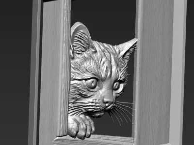 Cat A3 3D print model