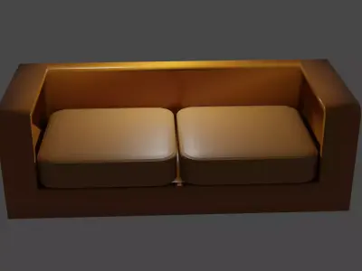 simple sofa Free 3D model