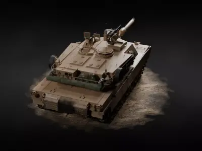 Tank m1 abrams 3D model