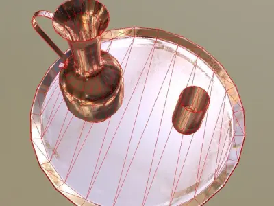CC0 - Water carafe Free low-poly 3D model