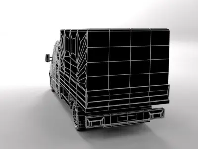 RENAULT MASTER 2015 LOWPOLY Low-poly 3D model