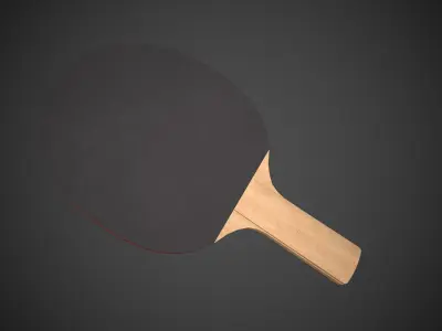 Table Tennis Set Low-poly 3D model