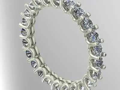U SET WEDDING BAND 3D print model