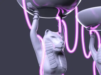 Tiger Queen Pharaoh 3D model