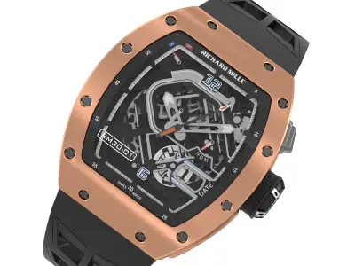 Richard Mille RM 30-01 Luxury Watch 3D model