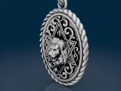 Lion Luxury Pendants  3D print model