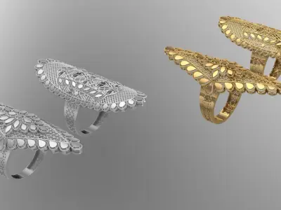 Mega fusion rings 3D print model