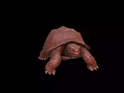 Turtle Animal Sculpture 3D print model buy
