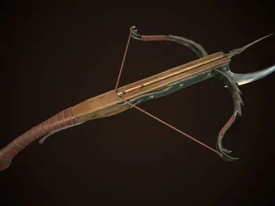 Crossbow Low-poly 3D model