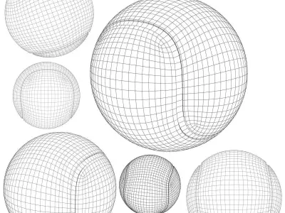 Tennis ball Low-poly 3D model