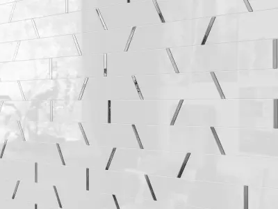 Fitz Classic Marble Brass Mosaic Tile Matrix Trapezoid Tile 3D model