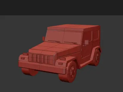 Stylized Lowpoly Vehicle Pack 1 Low-poly 3D model