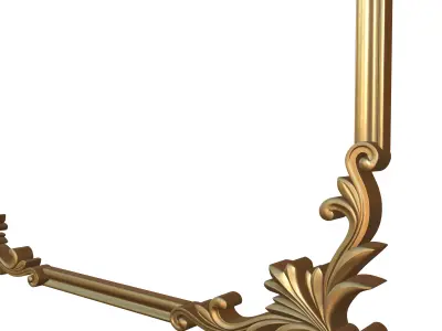 Frame Mirror Ornamental Elegant Classic Vol 03 3D model